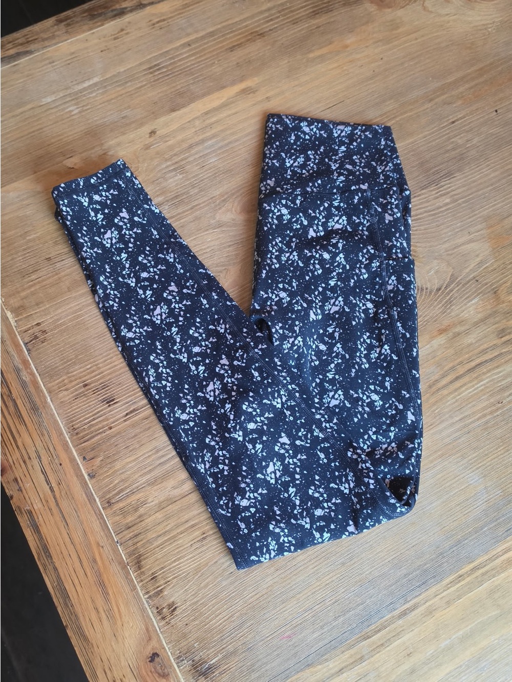 BuffBunny Collection Speckled Print High Waist Leggings Size Small